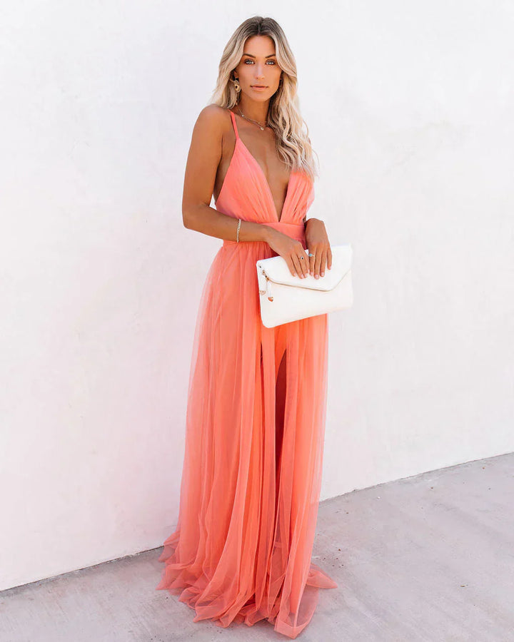 Serena | Flowing Strappy Occasion Dress