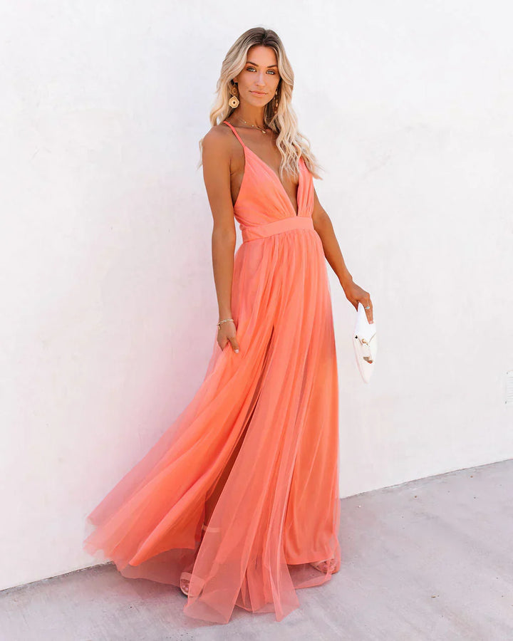 Serena | Flowing Strappy Occasion Dress