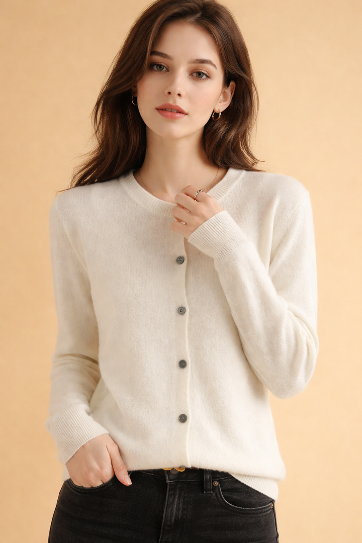 Classic Button Front Knit Cardigan