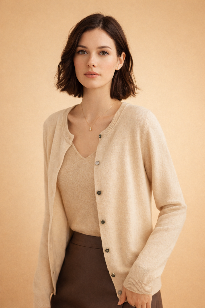 Classic Button Front Knit Cardigan