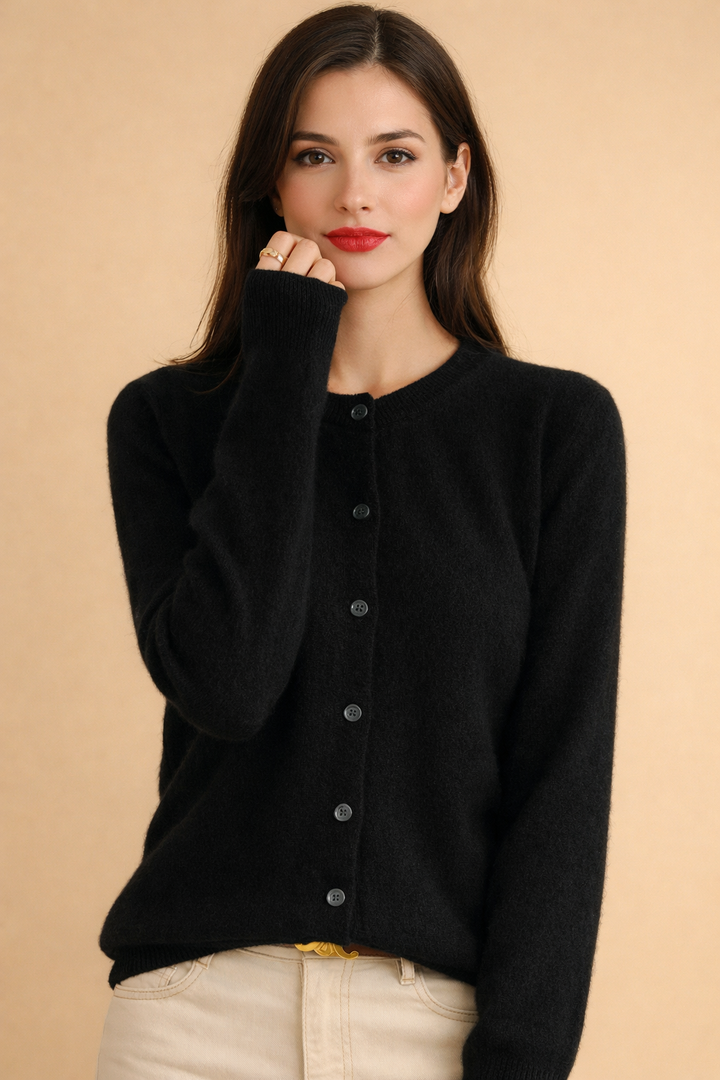 Classic Button Front Knit Cardigan