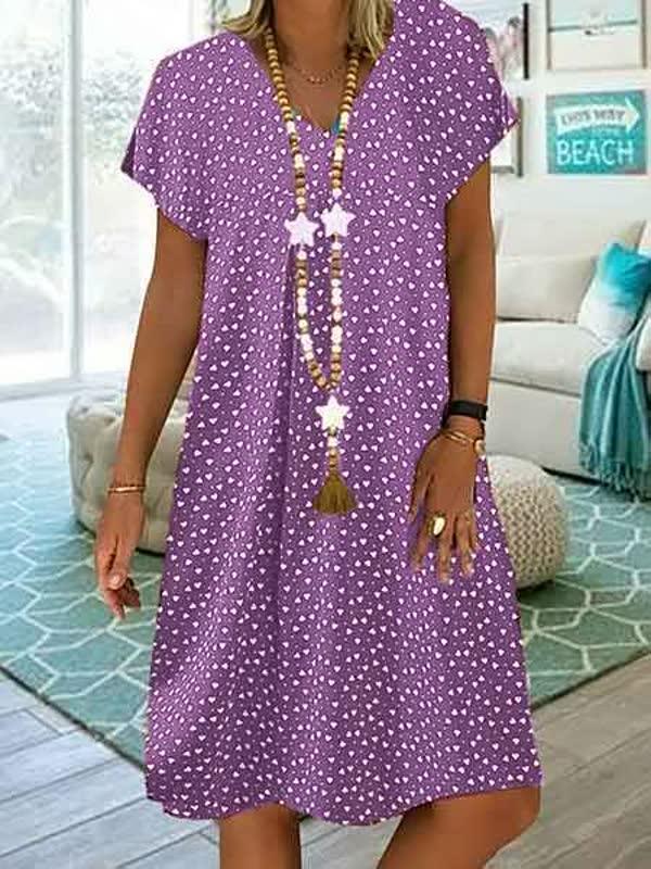 Women's Printed Summer Mini Dress