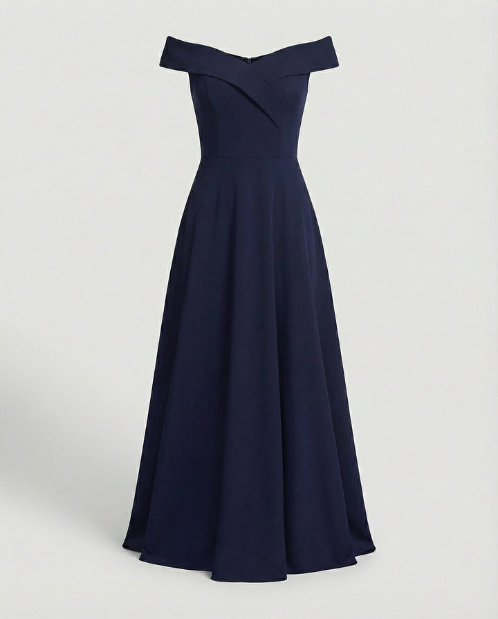Amelia | Elegant Off Shoulder Maxi Dress