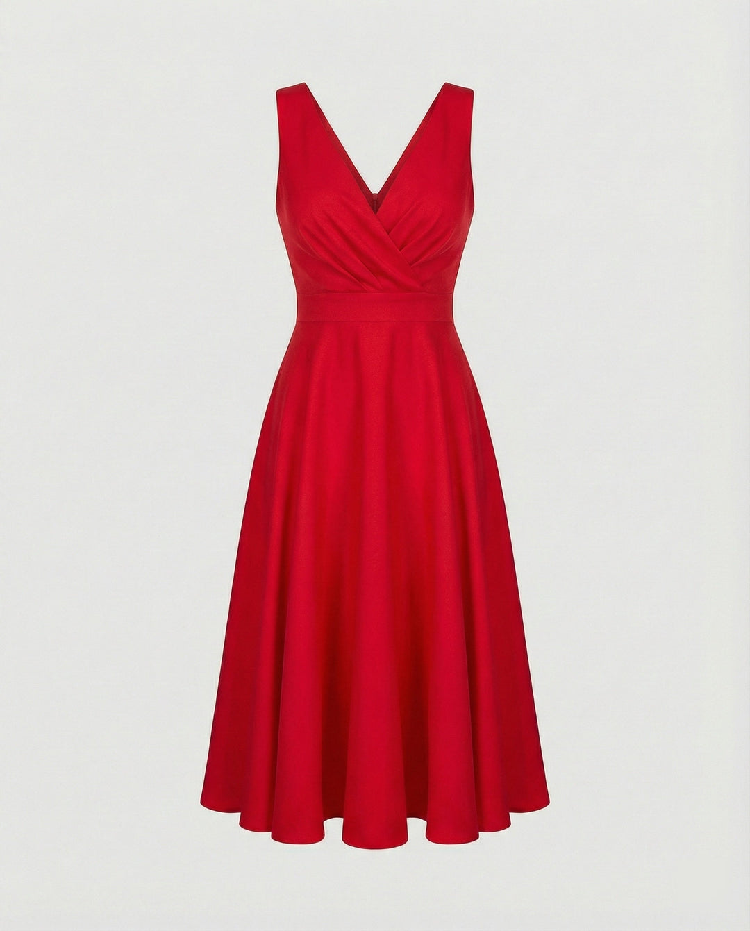 Sophie | Elegant V Neck Midi Cocktail Dress