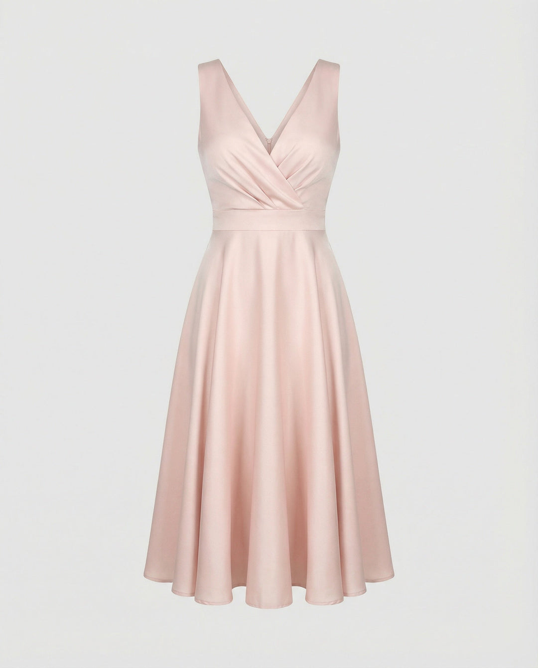 Sophie | Elegant V Neck Midi Cocktail Dress