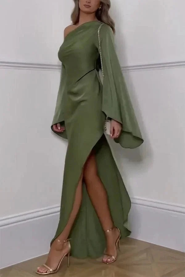 Women's Off-Shoulder Wedding Guest Maxi Dress
