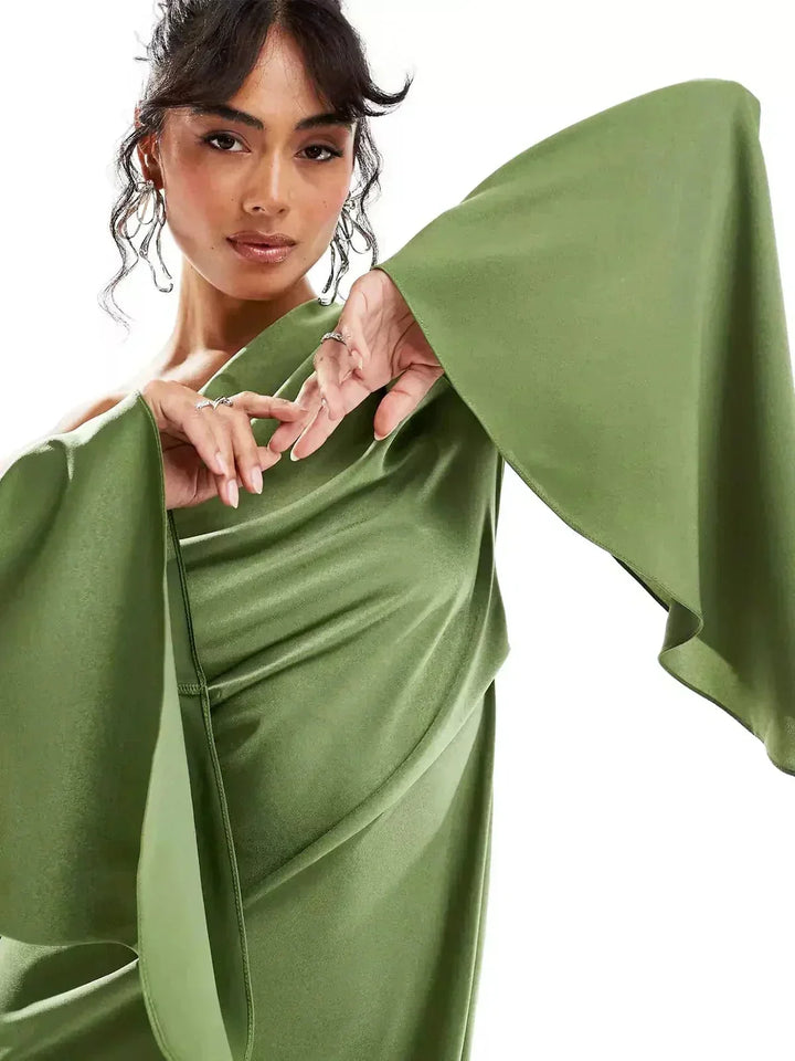 Women's Off-Shoulder Wedding Guest Maxi Dress