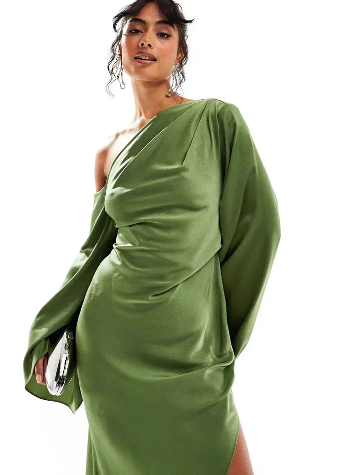 Women's Off-Shoulder Wedding Guest Maxi Dress