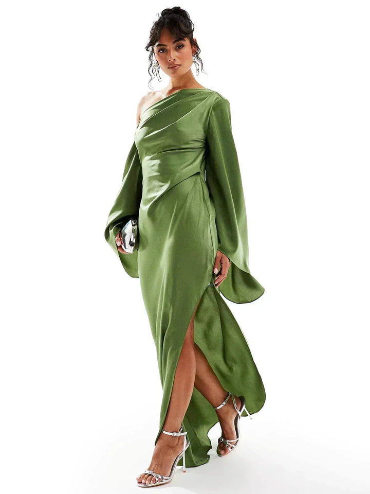 Women's Off-Shoulder Wedding Guest Maxi Dress