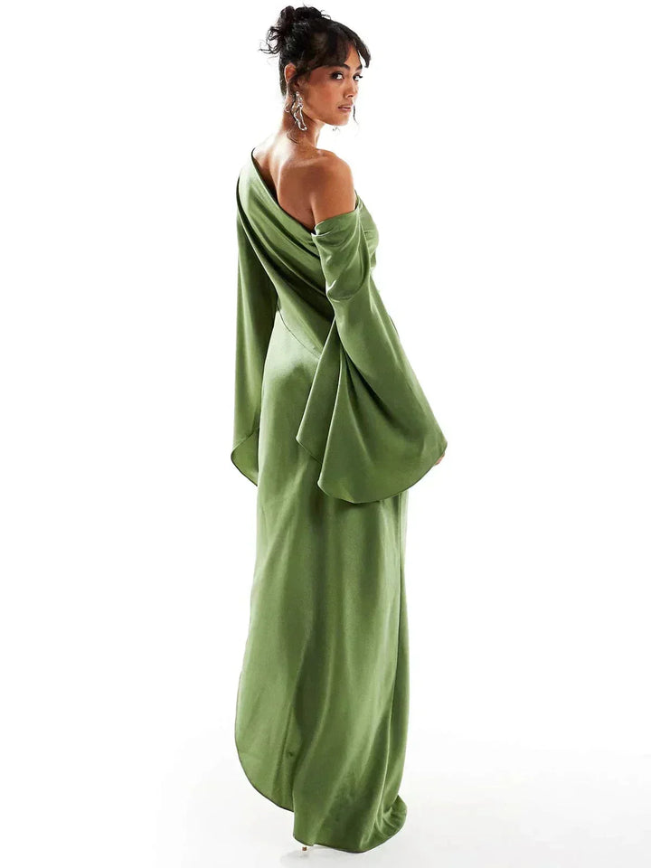 Women's Off-Shoulder Wedding Guest Maxi Dress