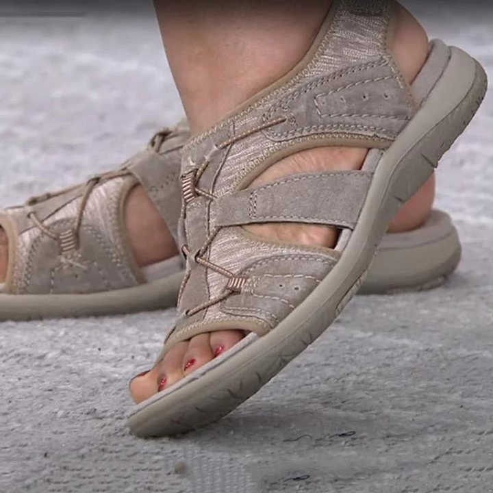 Women's Orthopedic Sandals with Bungee Lace Detail