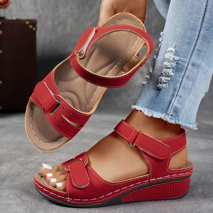 Women's Orthopedic Wedge Sandals with Ankle Strap