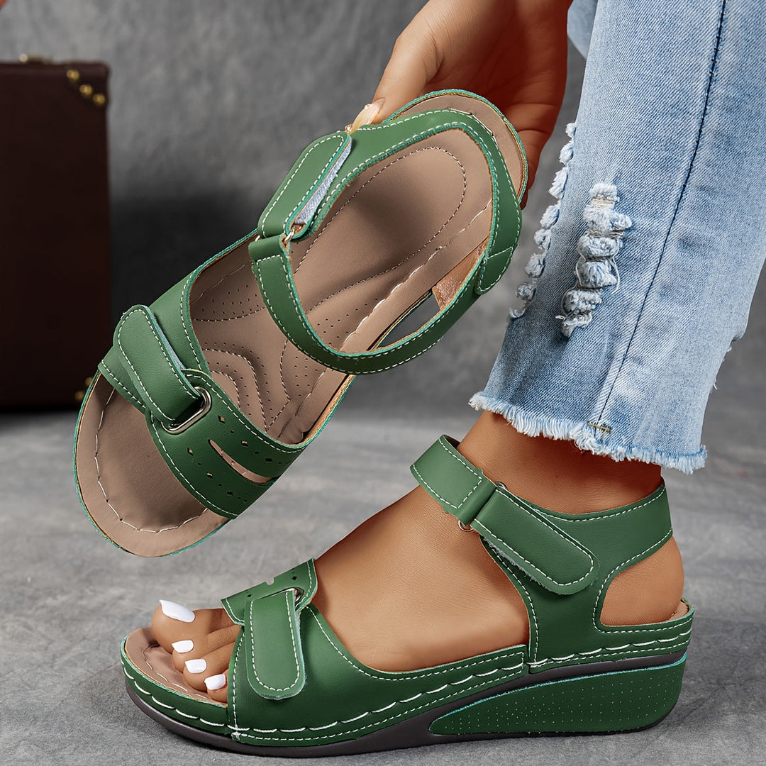Women's Orthopedic Wedge Sandals with Ankle Strap