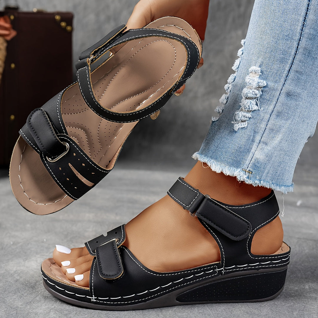 Women's Orthopedic Wedge Sandals with Ankle Strap