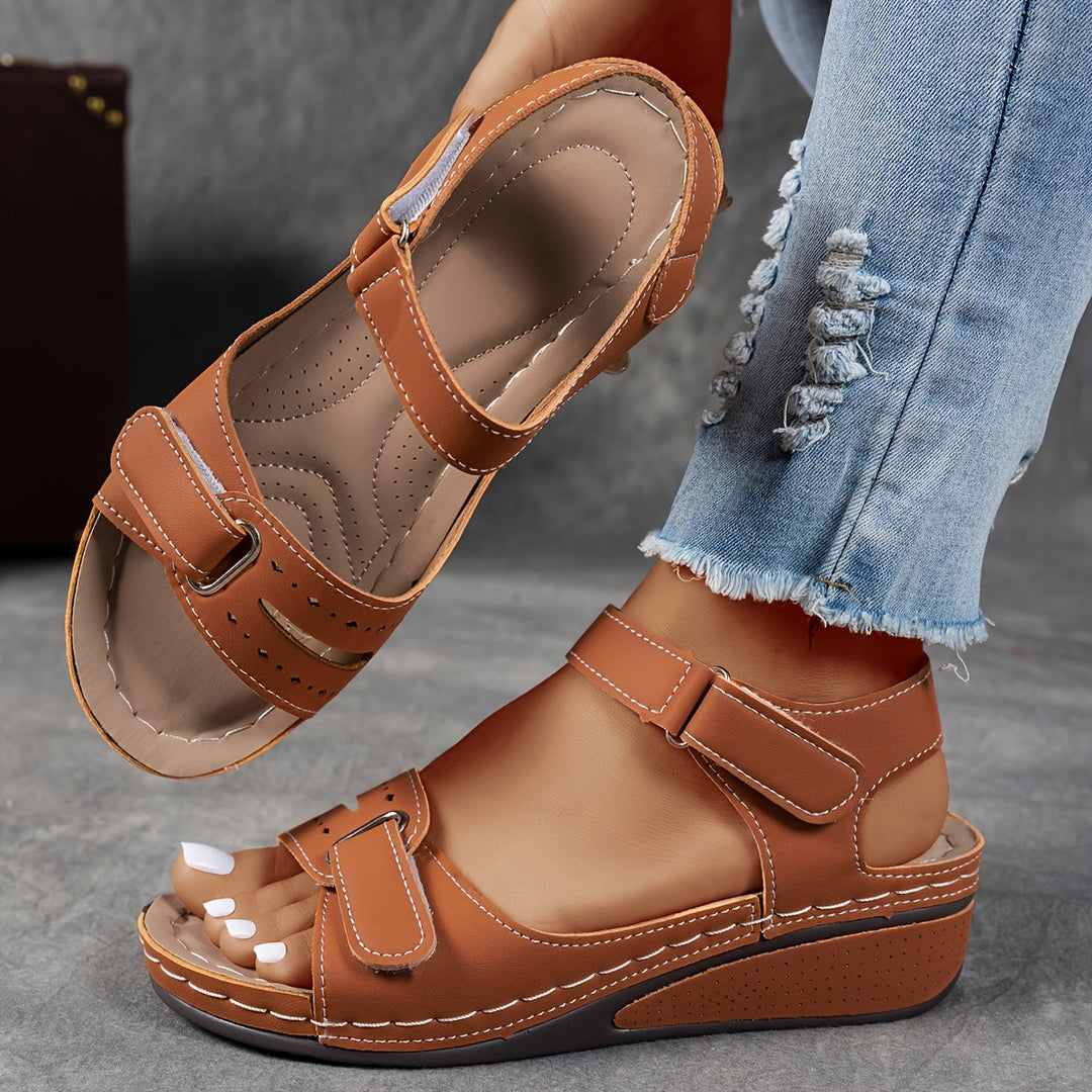Women's Orthopedic Wedge Sandals with Ankle Strap