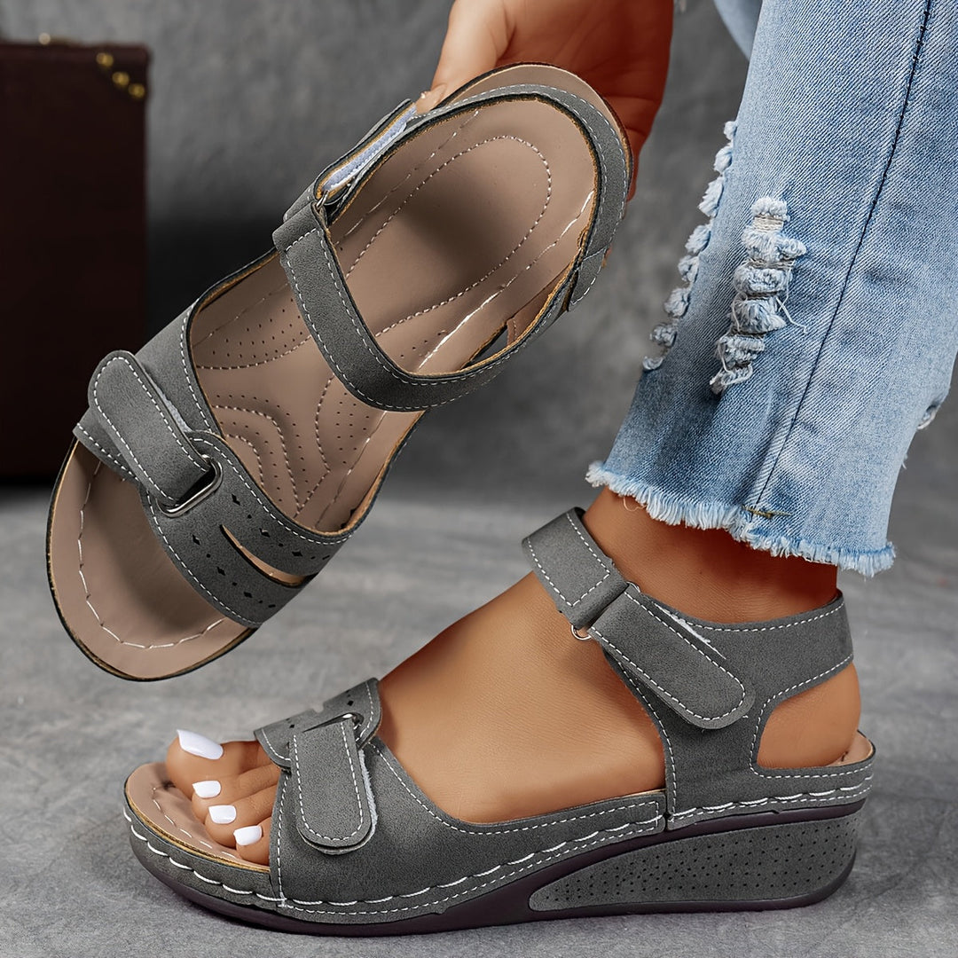 Women's Orthopedic Wedge Sandals with Ankle Strap