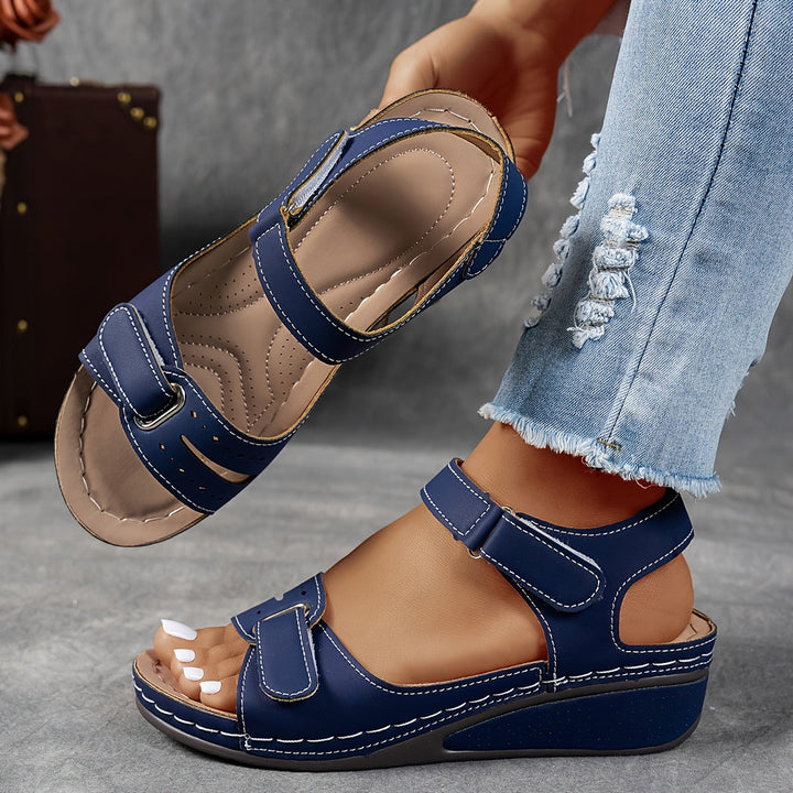 Women's Orthopedic Wedge Sandals with Ankle Strap