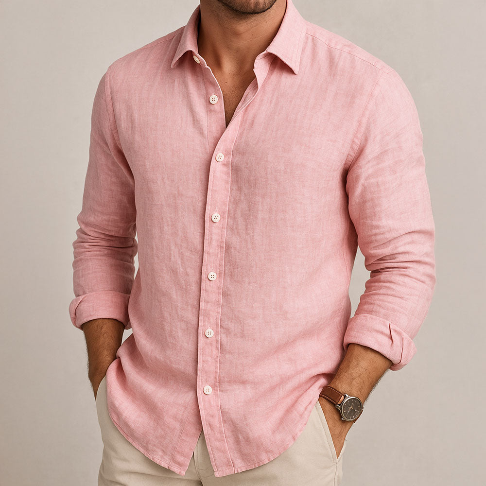 Men's Linen Shirt in a Tailored Fit