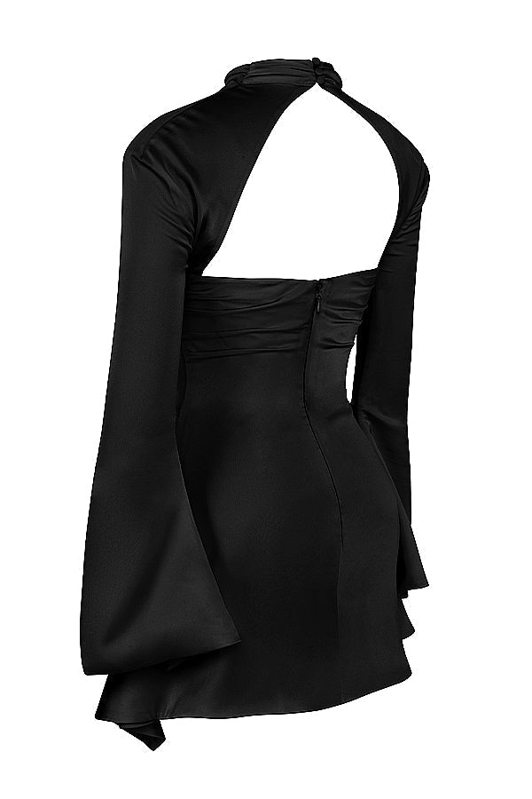 Celeste | Formal Cut Out Long Sleeve Mini Dress