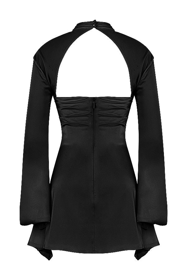 Celeste | Formal Cut Out Long Sleeve Mini Dress