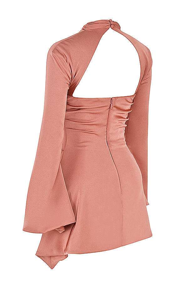 Celeste | Formal Cut Out Long Sleeve Mini Dress