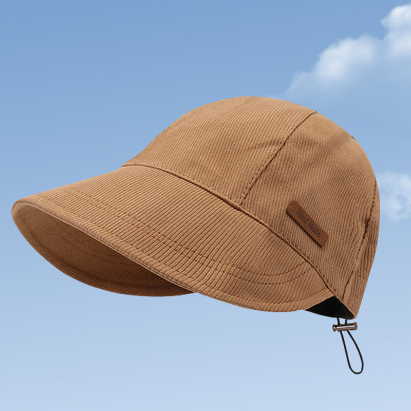 Women's Cotton Wide Brim Cap with Toggle