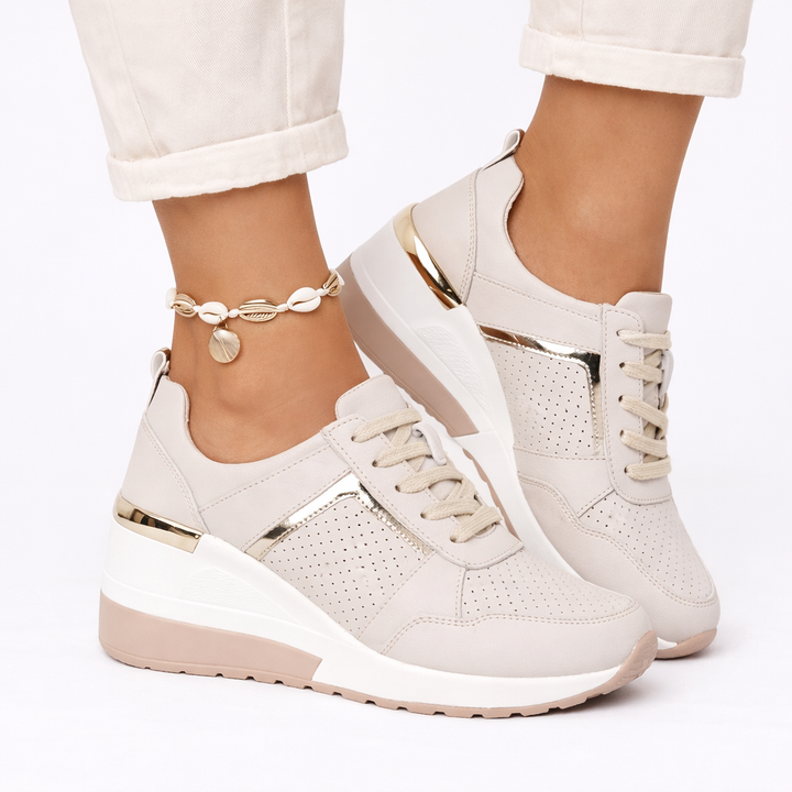 Olivia | Platform Wedge Comfort Sneakers