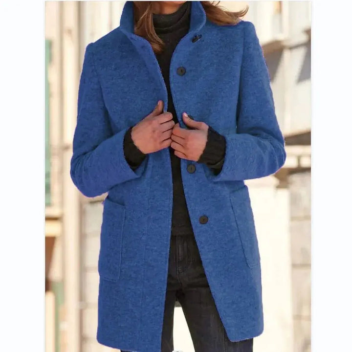 Eleanor | Tailored Button Front Wool Coat