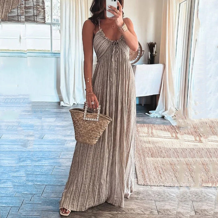 Isabella | Flowing Gathered Occasion Maxi Dress