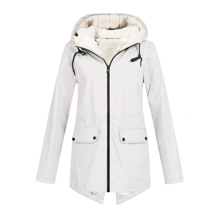 Sherpa Lined Hooded Rain Jacket