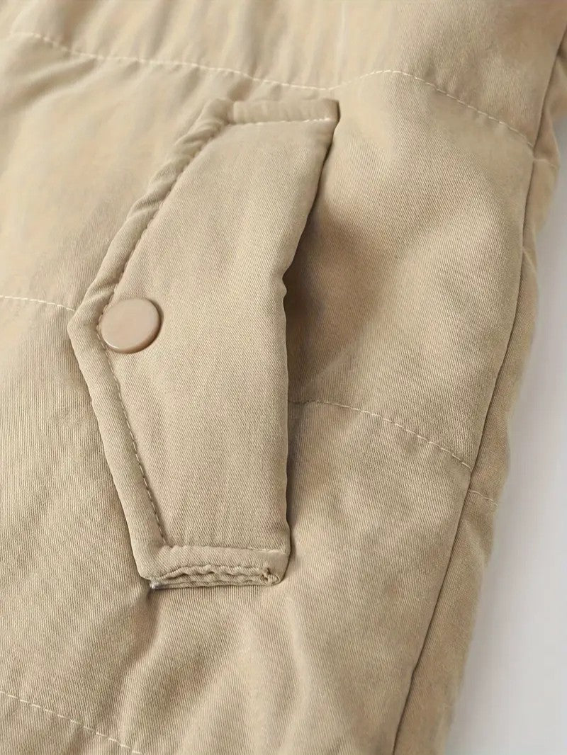 Hooded Sherpa Lined Puffer Jacket