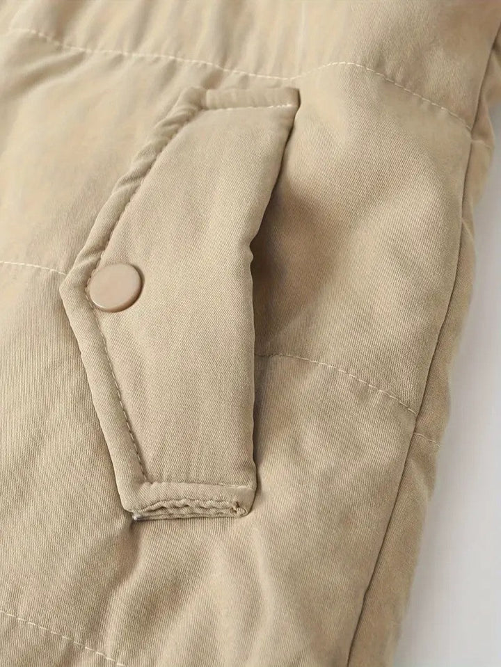 Hooded Sherpa Lined Puffer Jacket