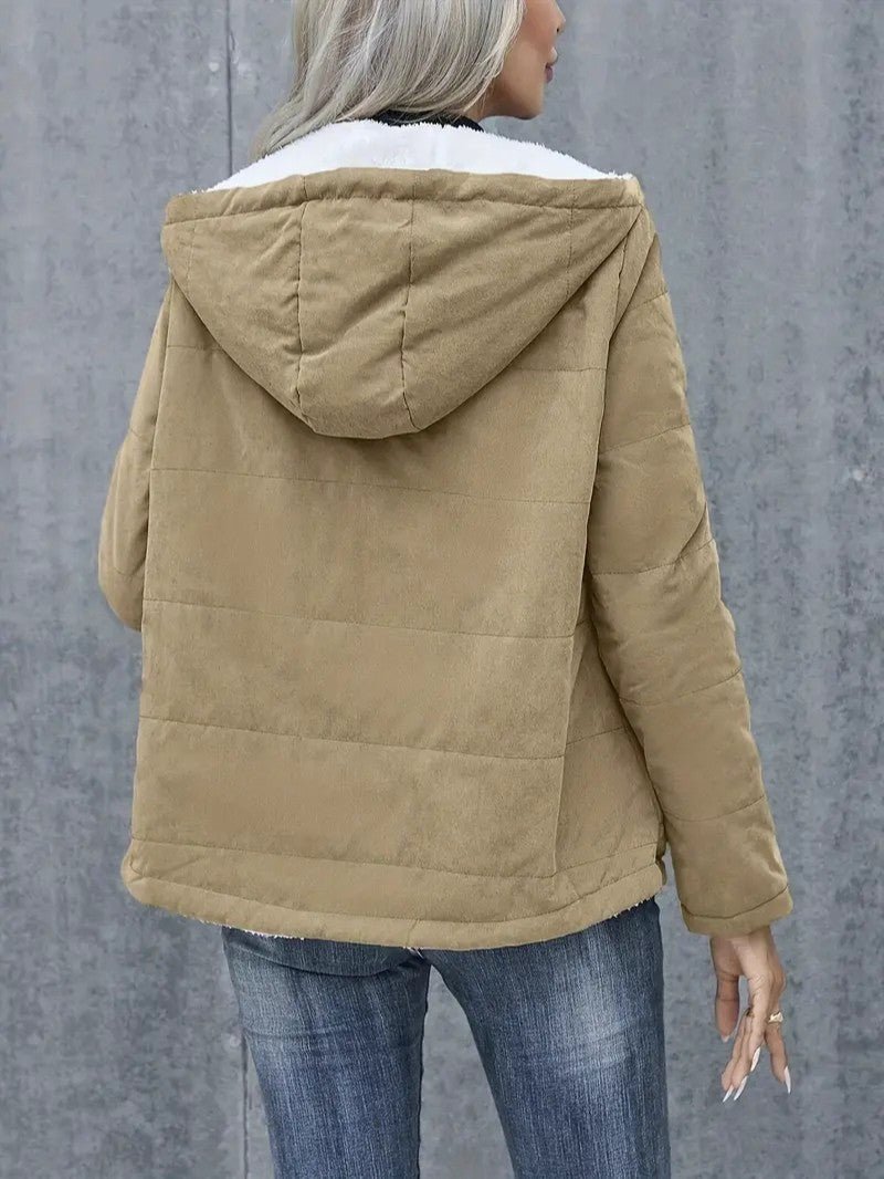 Hooded Sherpa Lined Puffer Jacket