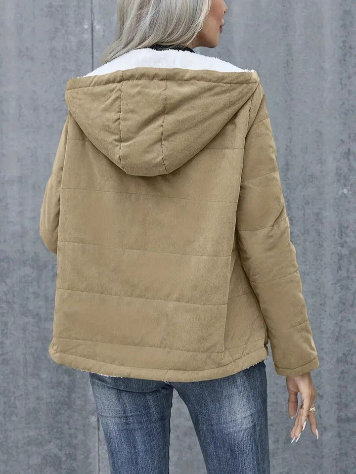 Hooded Sherpa Lined Puffer Jacket