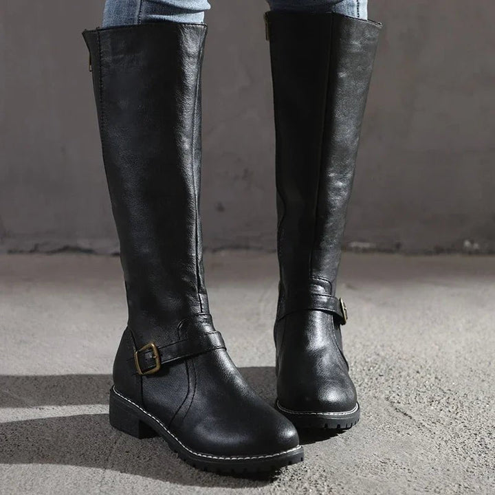 Women's Knee High Leather Riding Boots