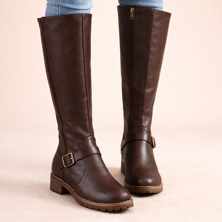 Women's Knee High Leather Riding Boots