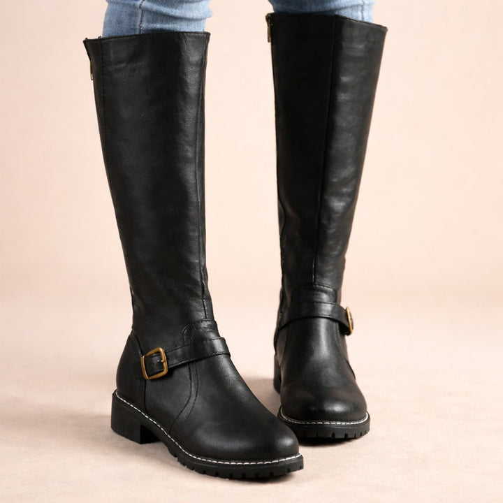 Women's Knee High Leather Riding Boots