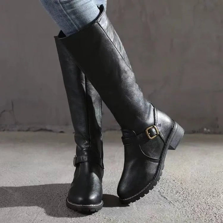 Women's Leather Knee High Boots
