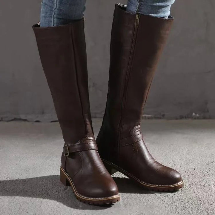 Women's Leather Knee High Boots