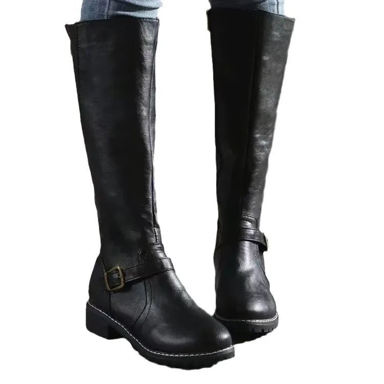 Women's Leather Knee High Boots