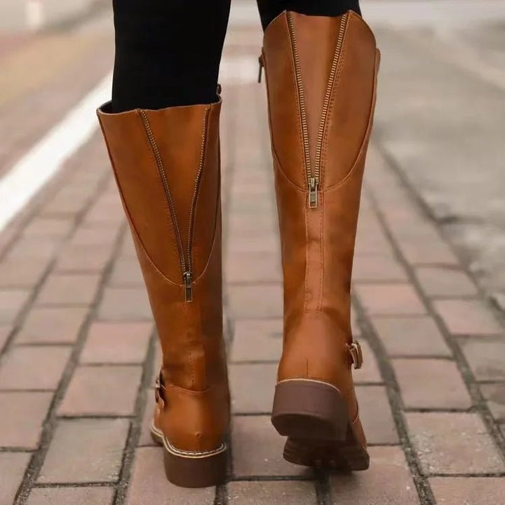 Women's Leather Knee High Boots