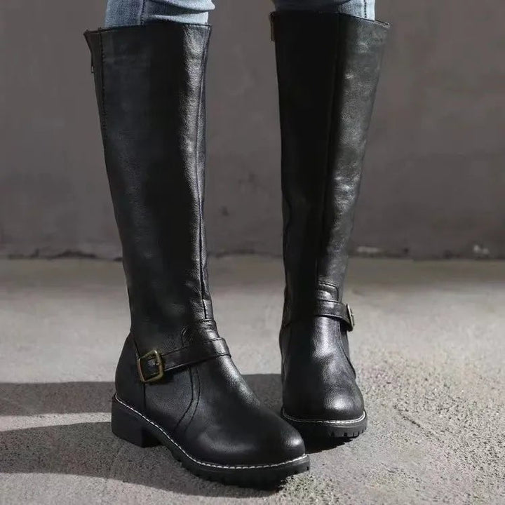 Women's Leather Knee High Boots