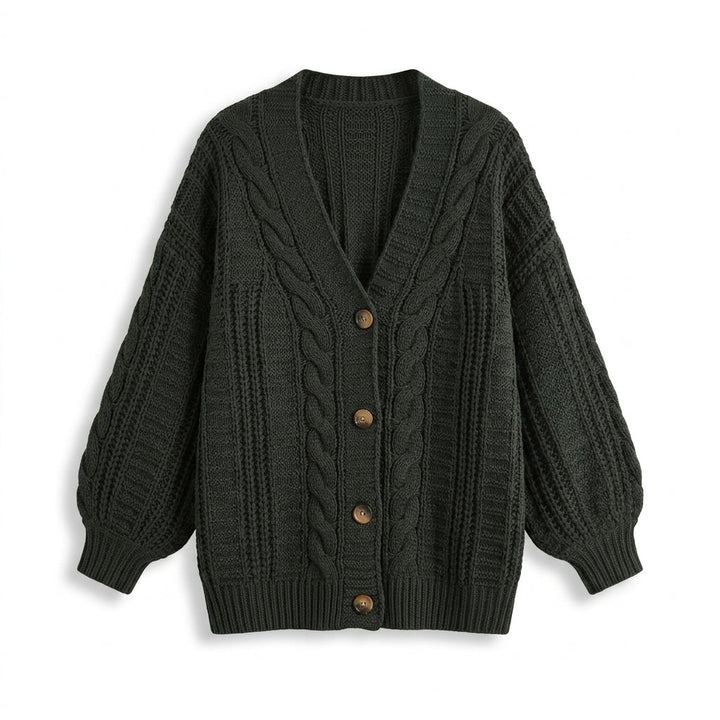 Womens V Neck Knit Cardigan