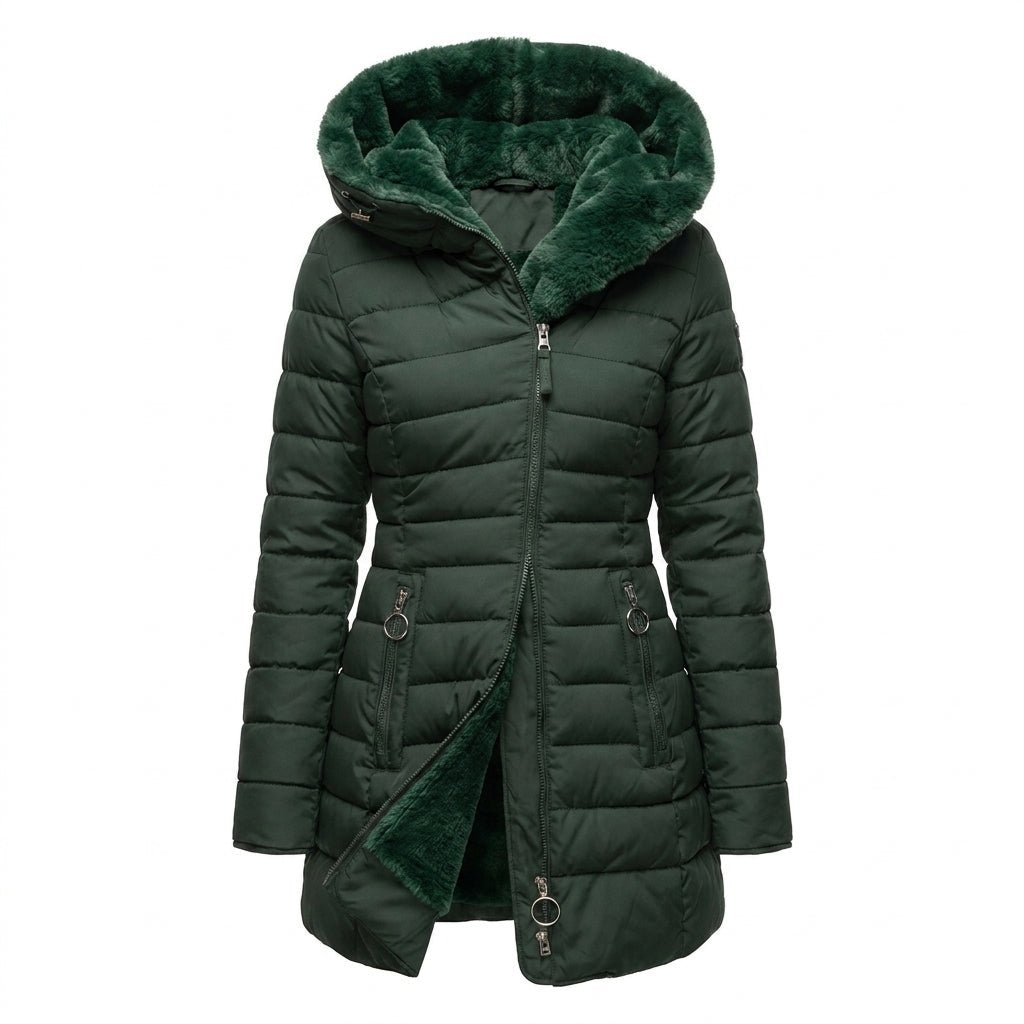 Hooded Longline Puffer Jacket