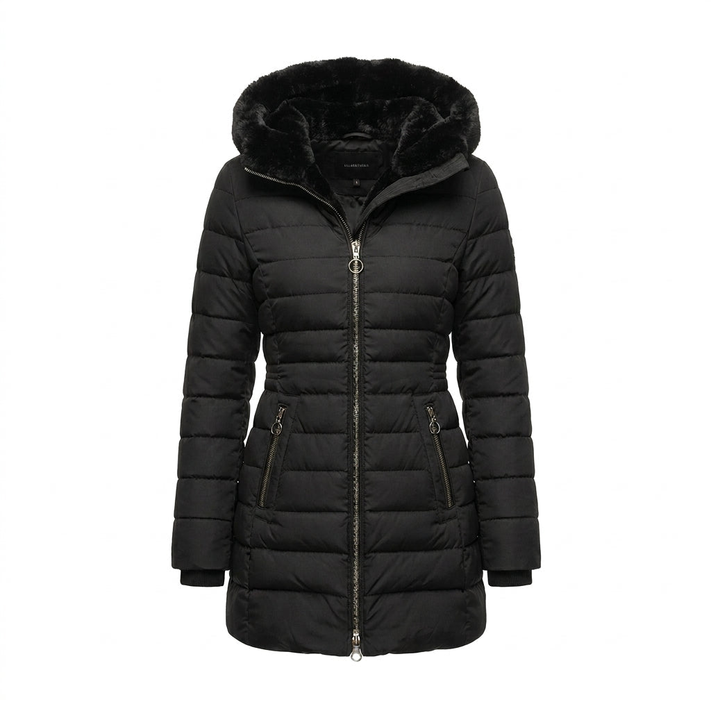 Hooded Longline Puffer Jacket