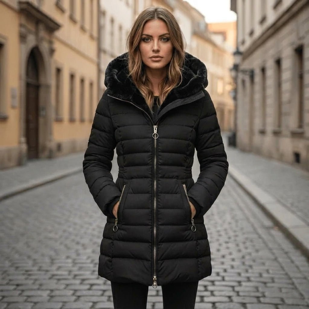 Hooded Longline Puffer Jacket