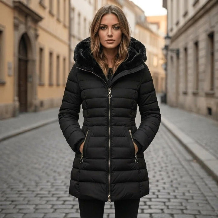 Hooded Longline Puffer Jacket