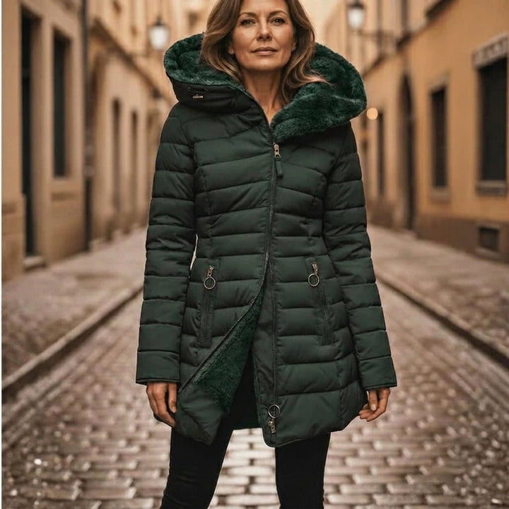 Hooded Longline Puffer Jacket