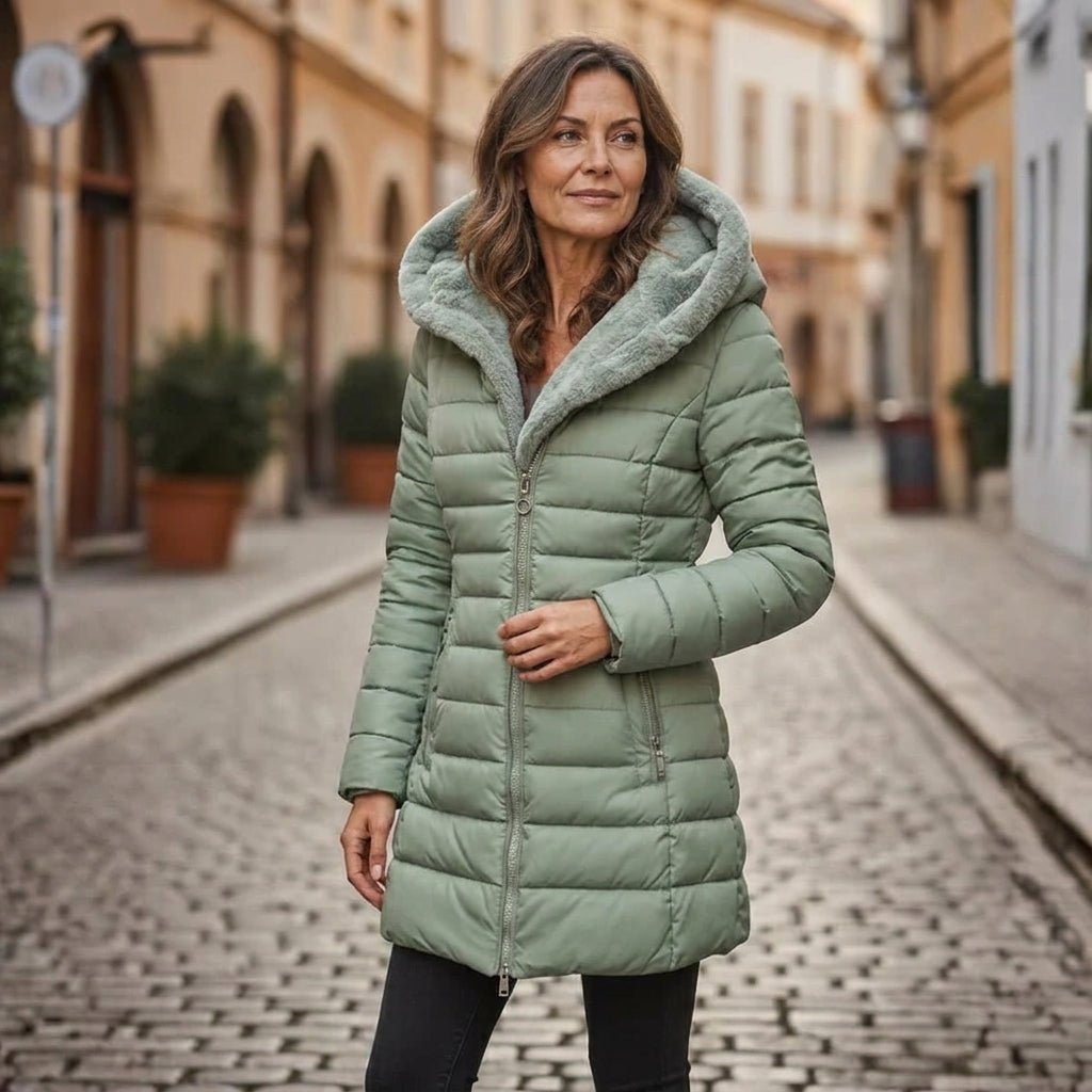 Hooded Longline Puffer Jacket