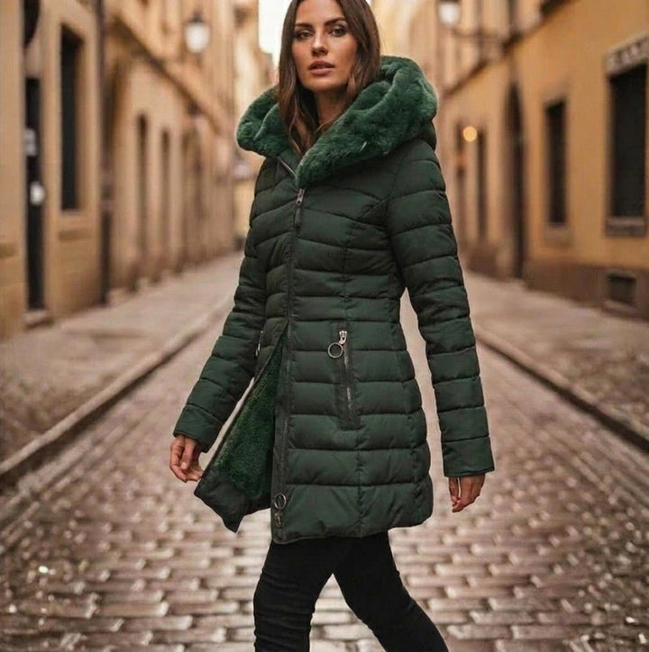 Hooded Longline Puffer Jacket